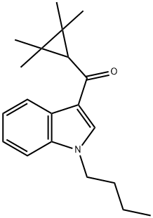 (1-丁基-1H-吲哚-3-基)(2,2,3,3-四甲基环丙基)甲酮,1199943-43-5,结构式