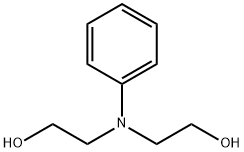 N,N-二羟乙基苯胺, 120-07-0, 结构式