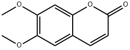 6,7-ジメトキシクマリン 化学構造式