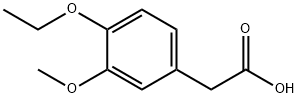 (4-エトキシ-3-メトキシフェニル)酢酸 化学構造式