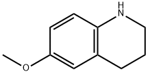 1,2,3,4-テトラヒドロ-6-メトキシキノリン 化学構造式