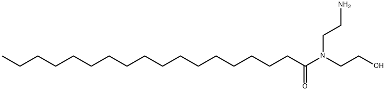 N-(2-aminoethyl)-N-(2-hydroxyethyl)stearamide Struktur