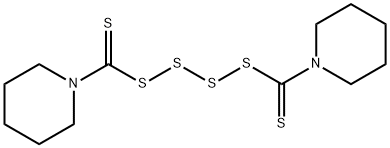 四硫化双五亚甲基秋兰姆,120-54-7,结构式