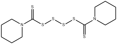 Bis(pentamethylene)thiuram tetrasulfide Structure