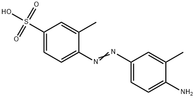 4'-アミノ-2,3'-ジメチルアゾベンゼン-4-スルホン酸 化学構造式