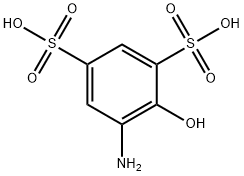 5-アミノ-4-ヒドロキシ-1,3-ベンゼンジスルホン酸 化学構造式