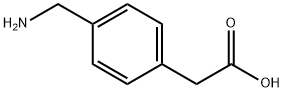 4-アミノメチルフェニル酢酸 化学構造式