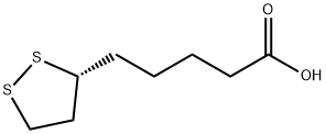 (R)-α-リポ酸 化学構造式