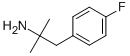 1-(4-フルオロフェニル)-2-メチル-2-アミノプロパン 化学構造式