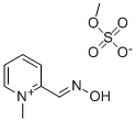 2-[(hydroxyimino)methyl]-1-methylpyridinium methyl sulphate Struktur