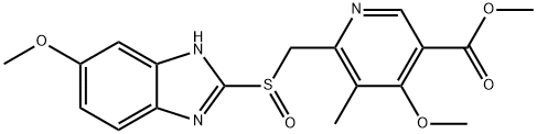2-[(4-METHOXY-5-METHOXYCARBONYL-3-METHYL-2-PYRIDINYL)-METHYLSULFINYL]-5-METHOXYBENZIMIDAZOLE Structure