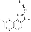 2-AZIDO-3,8-DIMETHYLIMIDAZO[4,5-F]QUINOXALINE, 120018-43-1, 结构式