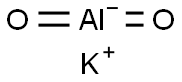 aluminium potassium dioxide Structure