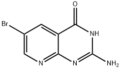 2-氨基-6-溴吡啶并[2,3-D]嘧啶-4(3H)-酮, 120040-42-8, 结构式