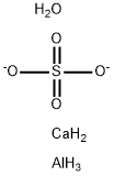 calcium aluminate sulfate Structure