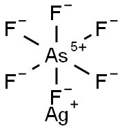 SILVER HEXAFLUOROARSENATE Struktur