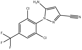 5-Amino-3-cyano-1-(2,6-dichloro-4-trifluoromethylphenyl)pyrazole Struktur