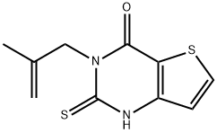 2-mercapto-3-(2-methylprop-2-enyl)thieno[3,2-d]pyrimidin-4(3H)-one Structure