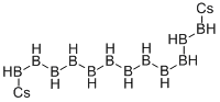 十二水素化十二ほう素セシウム 化学構造式