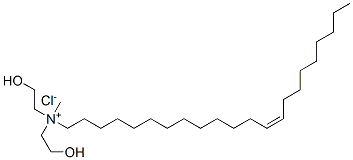 (Z)-13-docosenyl-N,N-bis(2-hydroxyethyl)-N-methyl-ammonium-chloride Structure