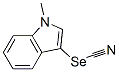 Selenocyanic acid 1-methyl-1H-indol-3-yl ester Struktur