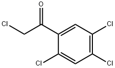 2-氯-1-(2,4,5-三氯苯基)乙酮, 1201-42-9, 结构式