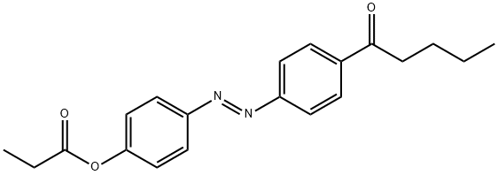[4-(4-pentanoylphenyl)diazenylphenyl] propanoate Struktur