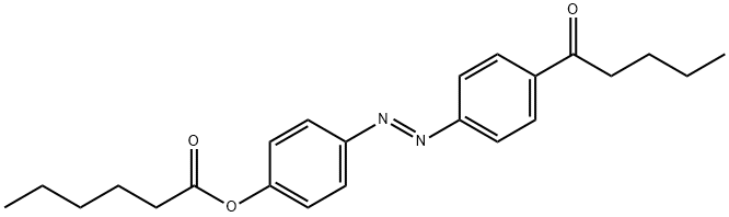 [4-(4-pentanoylphenyl)diazenylphenyl] hexanoate Structure