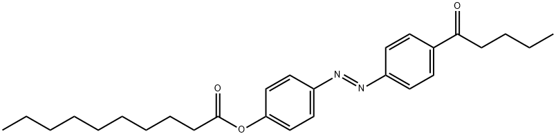 [4-(4-pentanoylphenyl)diazenylphenyl] decanoate Struktur