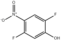 2,5-ジフルオロ-4-ニトロフェノール 化学構造式