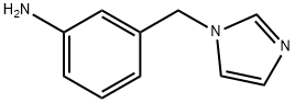3-(1H-咪唑-1-甲基)苯胺 结构式