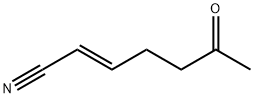 2-Heptenenitrile, 6-oxo-, (E)- (9CI) Structure