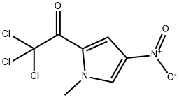 1-メチル-4-ニトロ-2-(トリクロロアセチル)-1H-ピロール 化学構造式
