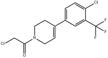 2-chloro-1-(4-(4-chloro-3-(trifluoroMethyl)phenyl)-5,6-dihydropyridin-1(2H)-yl)ethanone Structure
