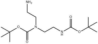 1,4-BIS-BOC-1,4,7-TRIAZAHEPTANE Structure