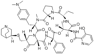 キヌプリスチン 化学構造式