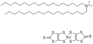 ジオクタデシルジメチルアンモニウム ビス(1,3-ジチオール-2-チオン-4,5-ジチオラト)アウラート(III) price.