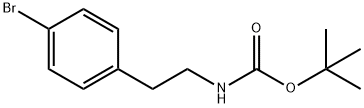 N-BOC-2-(4-ブロモフェニル)エチルアミン 化学構造式