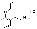 [2-(2-Propoxyphenyl)ethyl]amine hydrochloride Structure