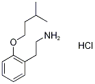 {2-[2-(3-Methylbutoxy)phenyl]ethyl}aminehydrochloride Structure