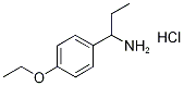 [1-(4-Ethoxyphenyl)propyl]amine hydrochloride Structure