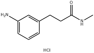 3-(3-Aminophenyl)-N-methylpropanamidehydrochloride 化学構造式
