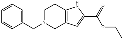 ethyl 5-benzyl-4,5,6,7-tetrahydro-1H-pyrrolo[3,2-c]pyridine-2-carboxylate Structure