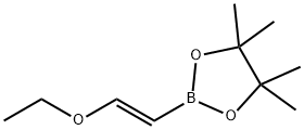 (E)-1-Ethoxyethene-2-ylboronic acid pinacol ester Structure