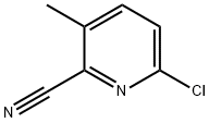 6-氯-3-甲基-2-吡啶甲腈,1201924-31-3,结构式