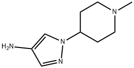 1 - (1-甲基- 4 -哌啶基)-1H -吡唑-4-胺 结构式