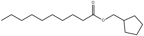 decanoic acid cyclopentyl methyl ester Structure