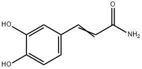 3,4-ジヒドロキシシンナムアミド 化学構造式
