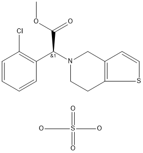 Clopidogrel sulfate Structure