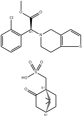 Clopidogrel camphorsulfonate 化学構造式